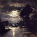Canal in Saint-Denis - Effect of Moonlight
